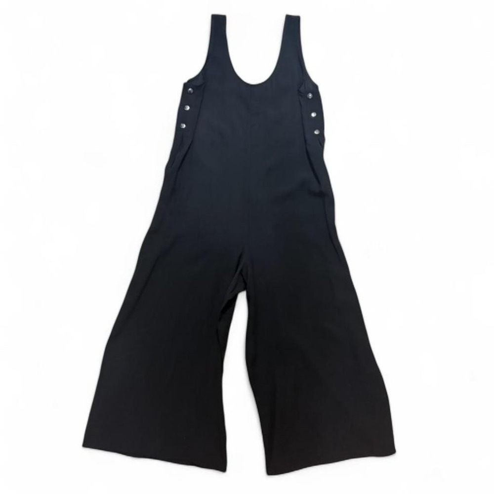 NWT BCBGENERATION Side Snapped Culotte Cottage core wide leg back Jumpsuit - Picture 1 of 8